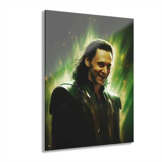 Glorious Purpose, Loki, Marvel Color Splash, Concept Style, Acrylic Wall Art