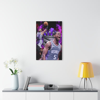 De'Aaron Sac Kings, Color splash, Fan Concept Style, Acrylic Wall Art