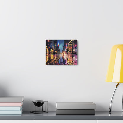 Wet City Canvas Art