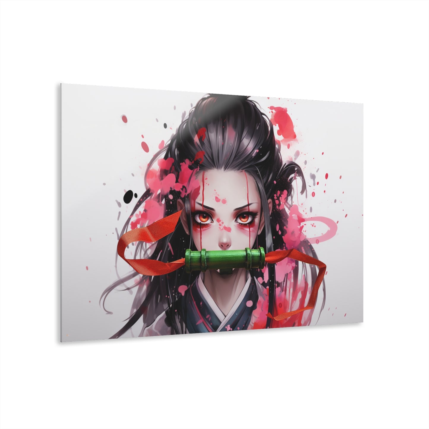 Nezuko, Anime, Demon Slayer, Color Splash, Concept, Style, Acrylic Wall Art