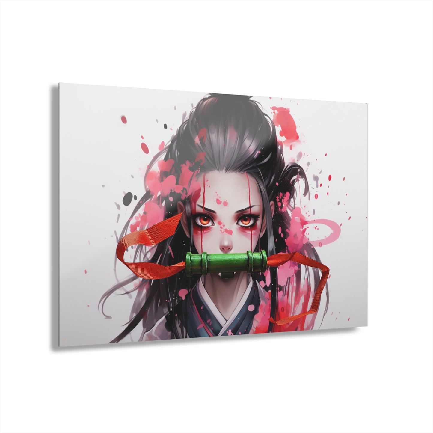 Nezuko, Anime, Demon Slayer, Color Splash, Concept, Style, Acrylic Wall Art