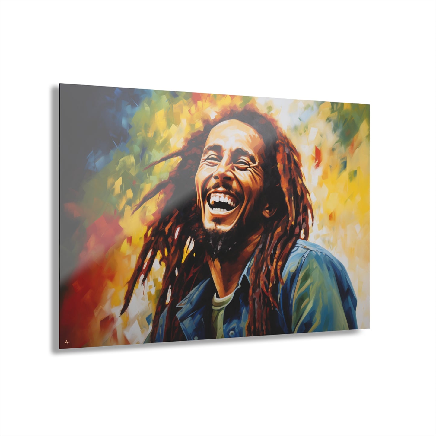 Marley, Pop Culture, Musician, Color Splash, Concept Style, Acrylic Wall Art