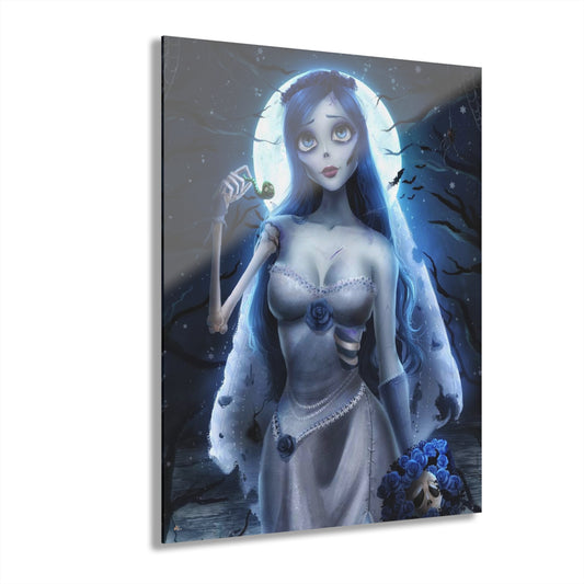 Graveyard Bride, Corpses' Bride, Animated Color Splash, Concept Style, Acrylic Wall Art