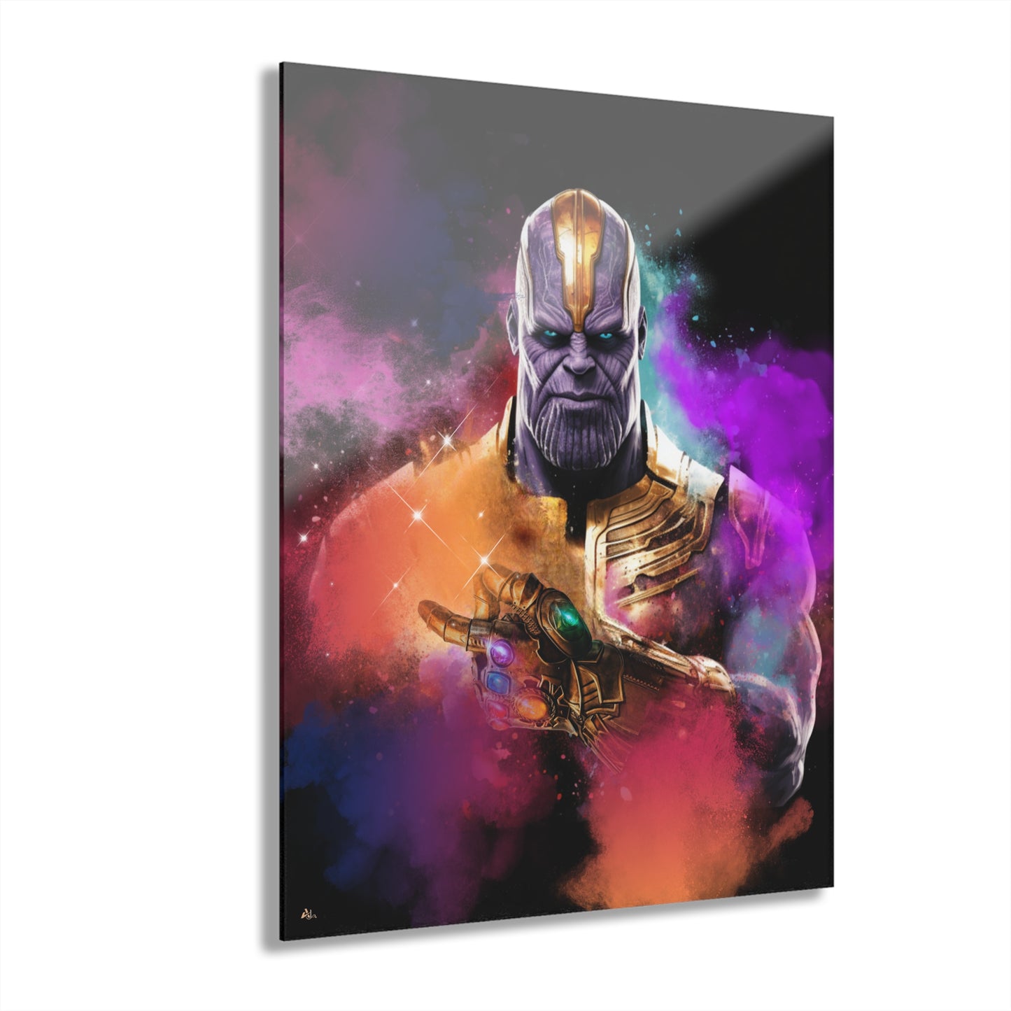 Snap, Thanos, Marvel Color Splash, Concept, Style, Acrylic Wall Art