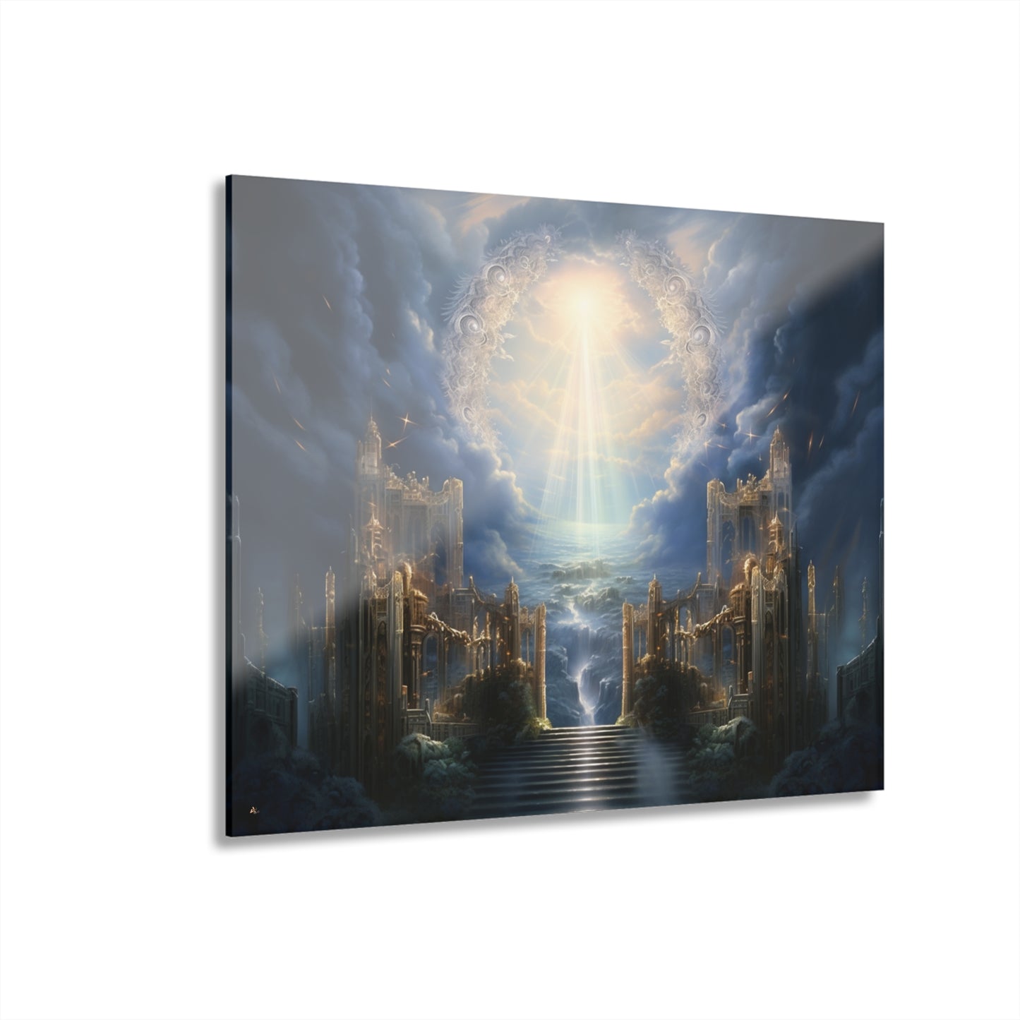 Eternal Gates, Landscape Concept Style, Acrylic Wall Art