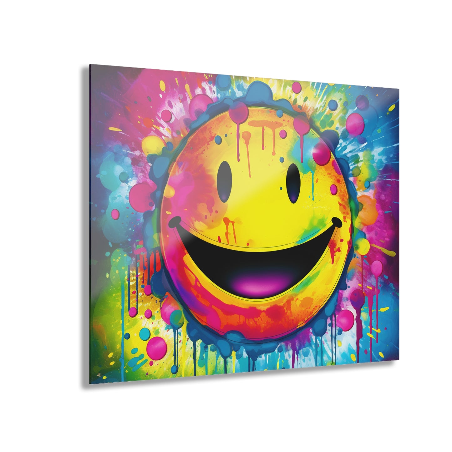 Just Smile, Color Splash, Concept Style, Acrylic Wall Art