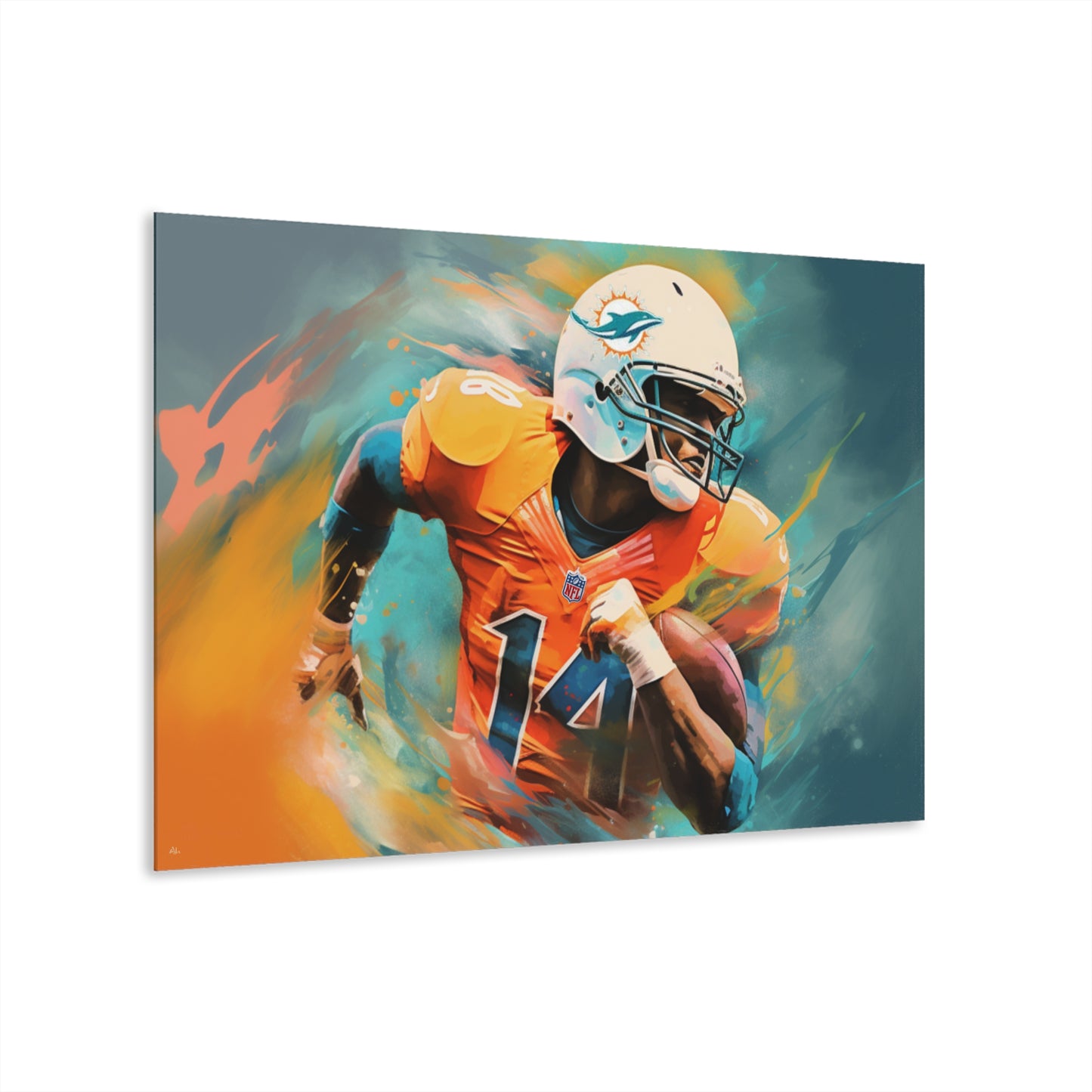 Dolphins Euphoria, Miami, football, Fan Concept Style, Acrylic Wall Art