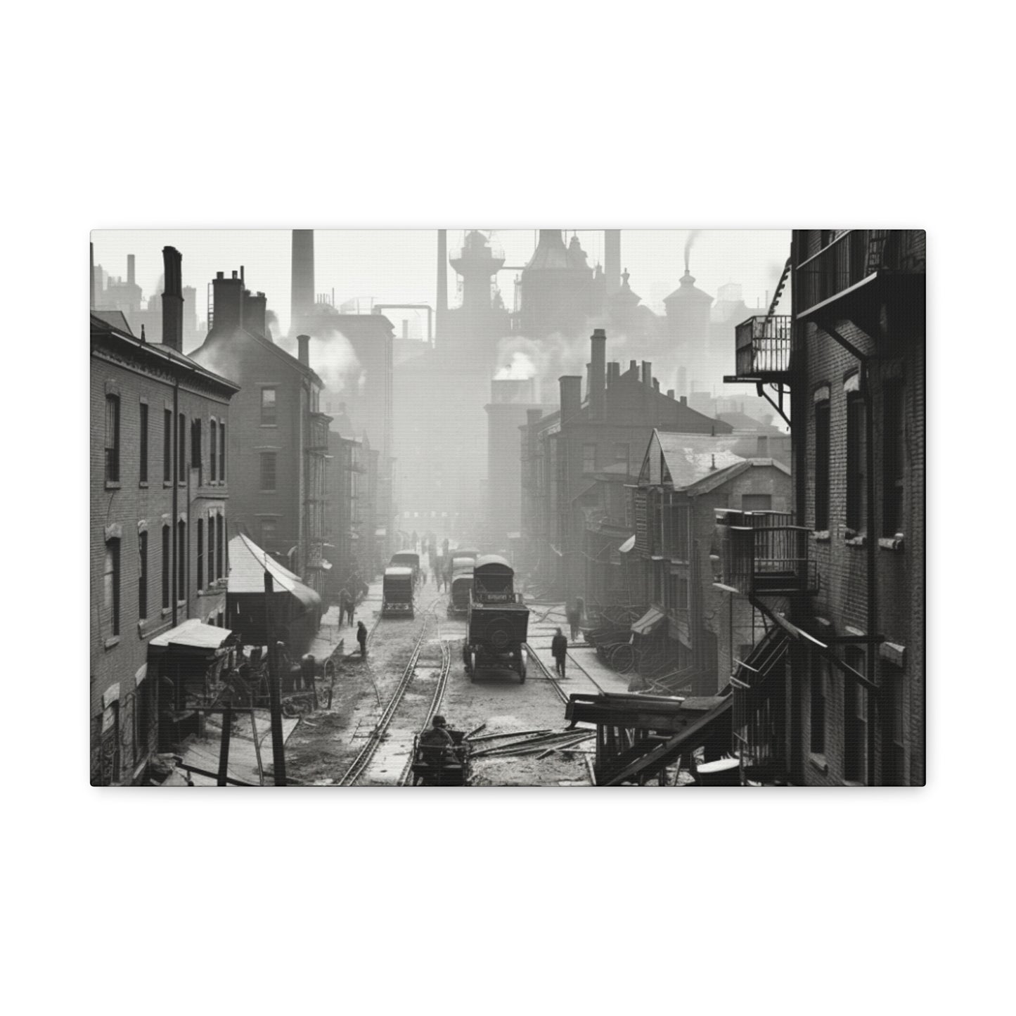 Industrial City Canvas Art