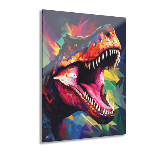 Rex, Animal Color Splash, Concept Style, Acrylic Wall Art