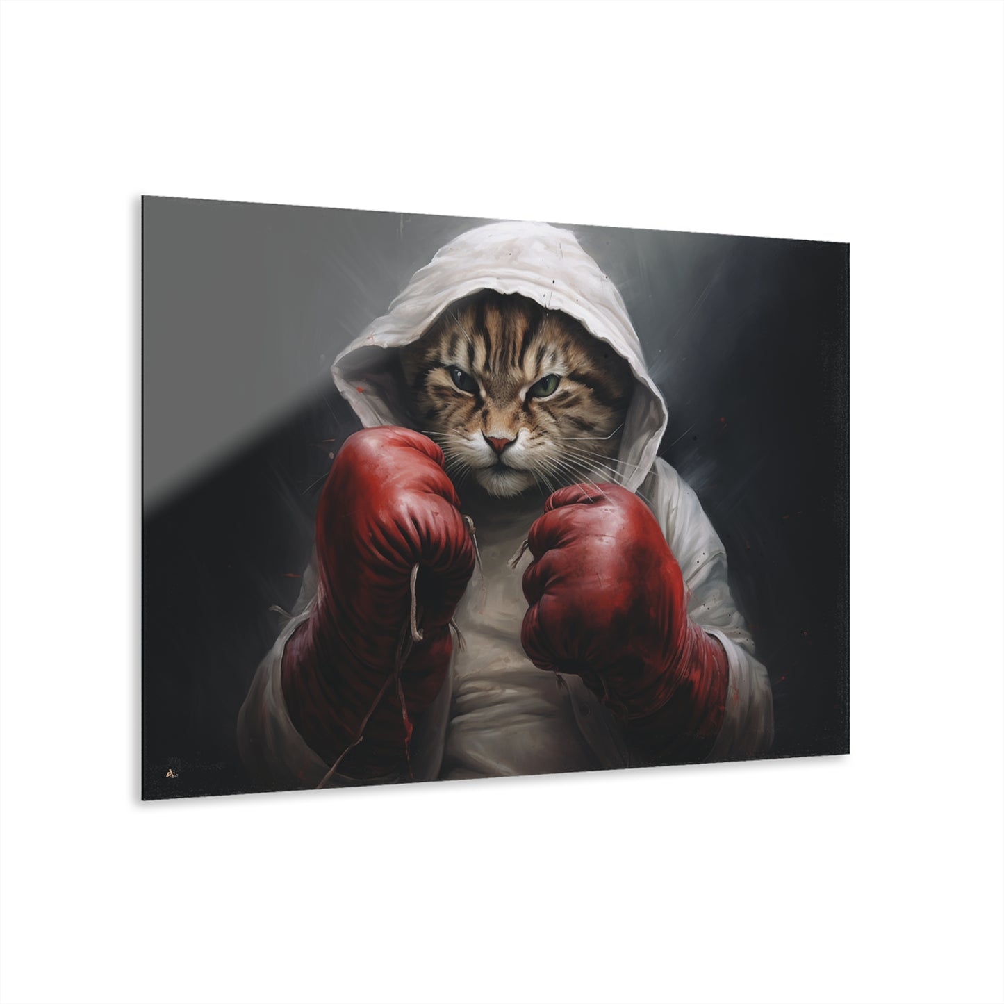 Gritty Kitty, No Background, Cat, Animal Concept Style, Acrylic Wall Art