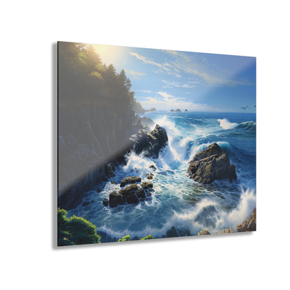 Cliffside, Landscape Concept Style, Acrylic Wall Art