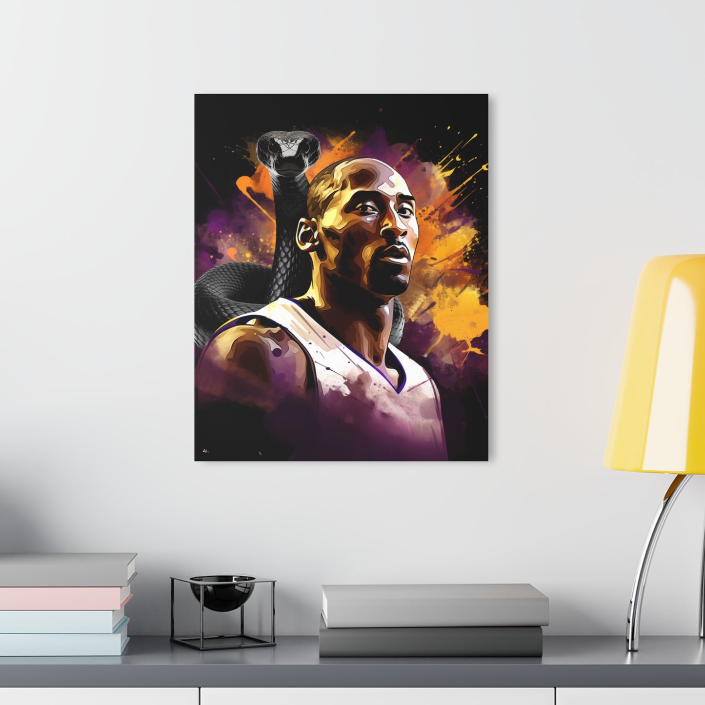 Black Mamba, Kobe, Fan Concept Color Splash Style, Acrylic Wall Art