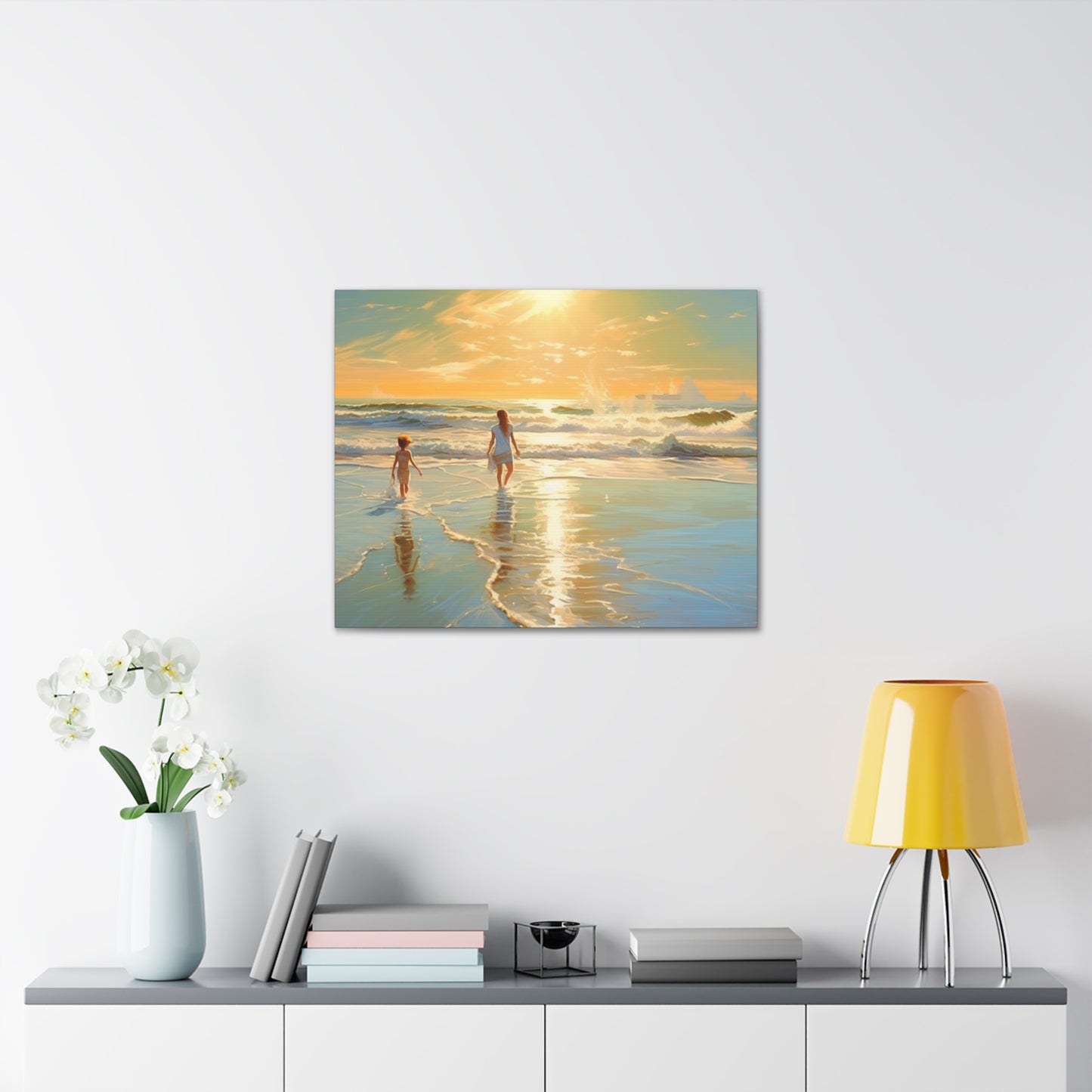 Sunset Walk Canvas Art