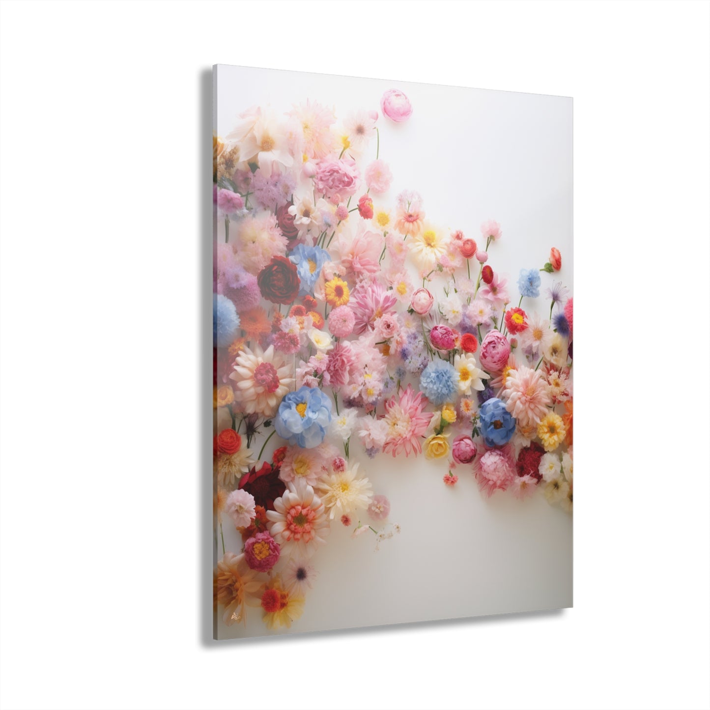 Arranged, Flowers, no background, Concept Style, Acrylic Wall Art