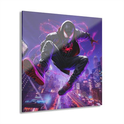 Spiderverse, Miles Morales Color Splash, Concept Style, Acrylic Wall Art