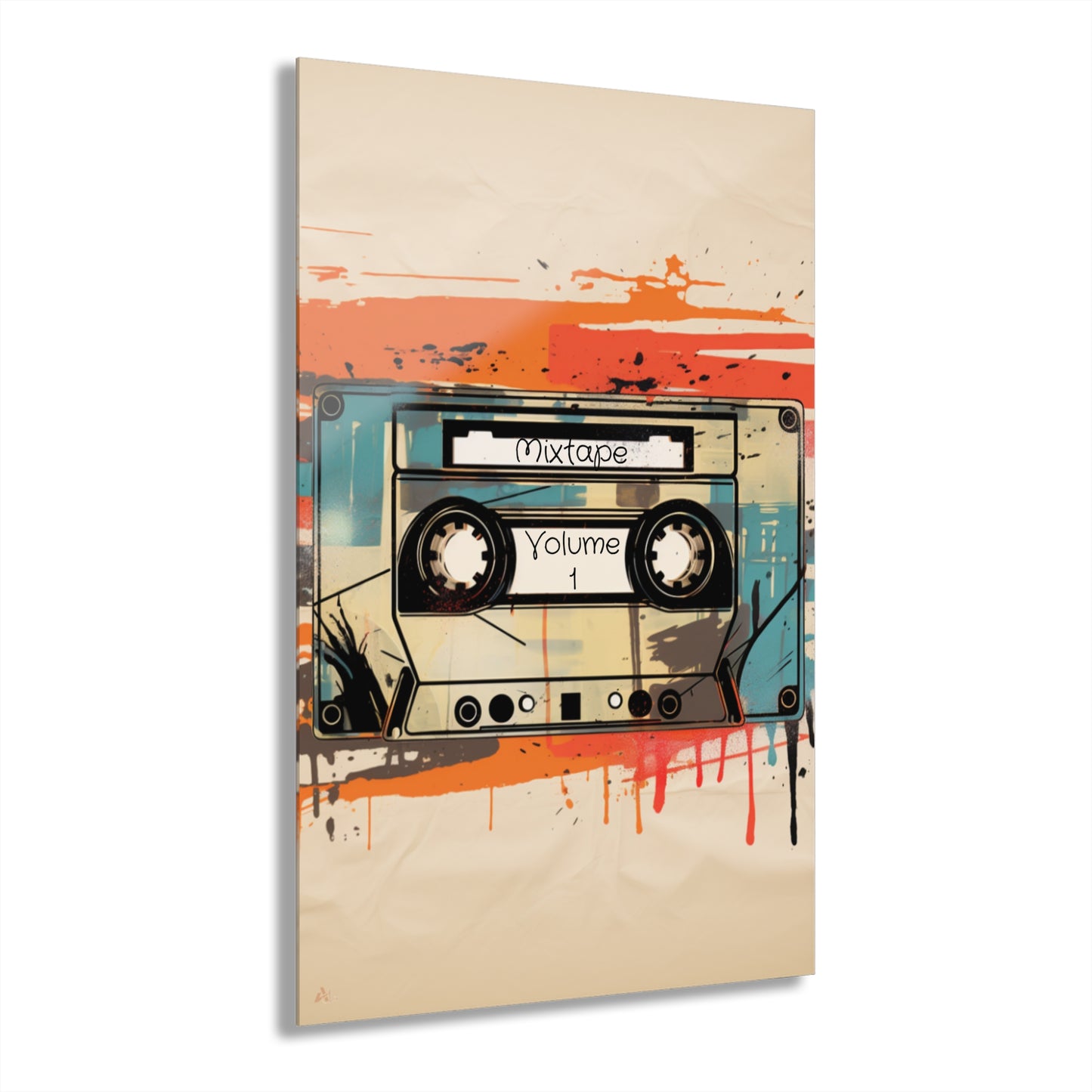 Mixtape, No Background Concept Style, Acrylic Wall Art