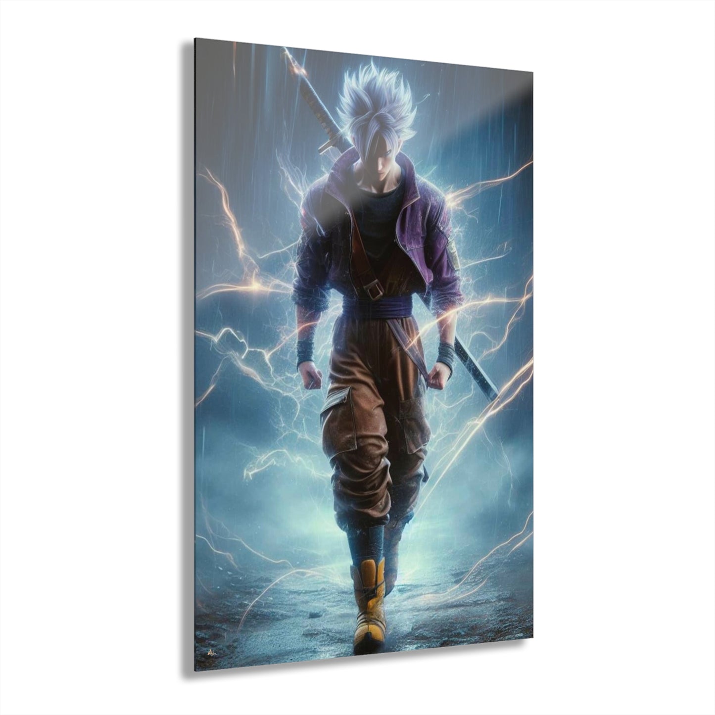 Ultra Future Trunks, Fan Concept Style, Acrylic Wall Art