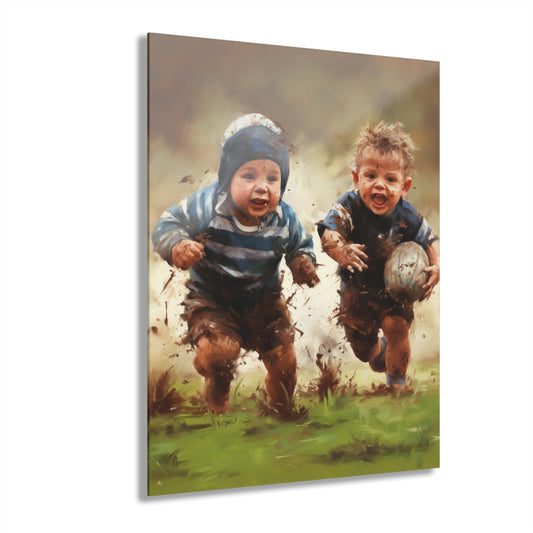 Rugby Boys, Concept Style, Acrylic Wall Art