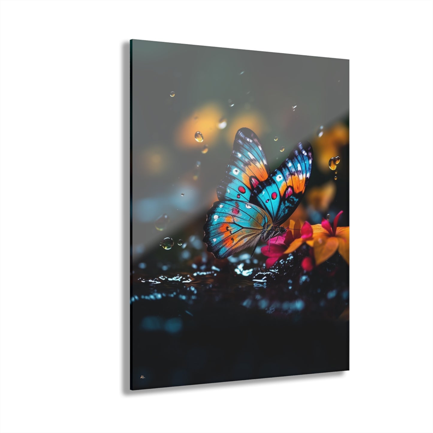 Butterfly Rain, Animal, Concept, Acrylic Wall Art