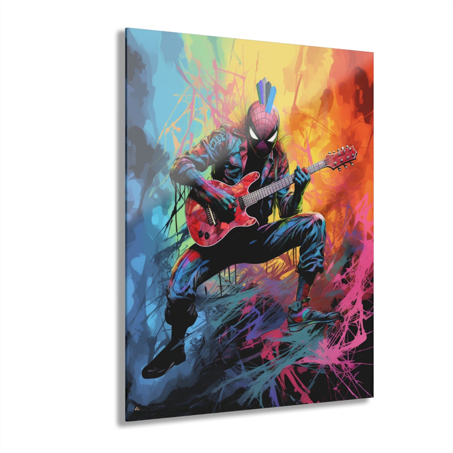 Spider Punk, Color Splash, Concept Style, Acrylic Wall Art