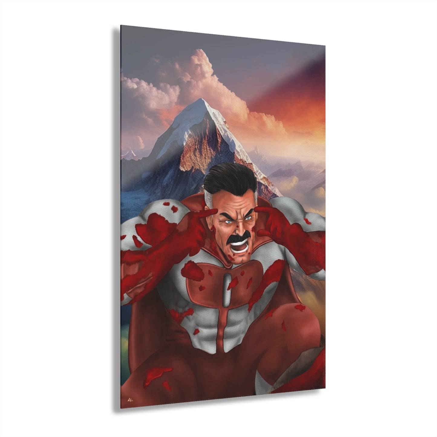 Think Mark, Think, Omni Man, Invincible, Fan Concept Style, Acrylic Wall Art