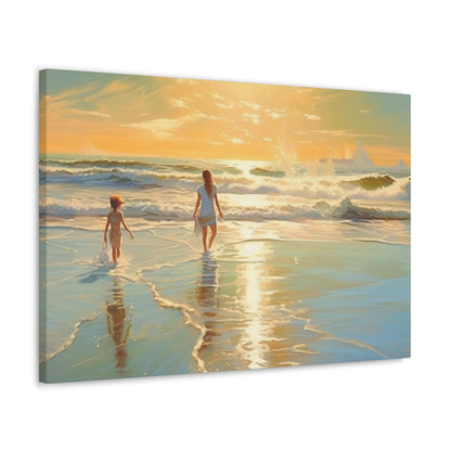 Sunset Walk Canvas Art