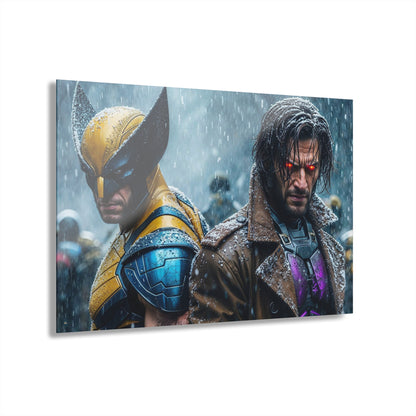 Wolverine and Gambit, X-men Concept Acrylic Wall Art