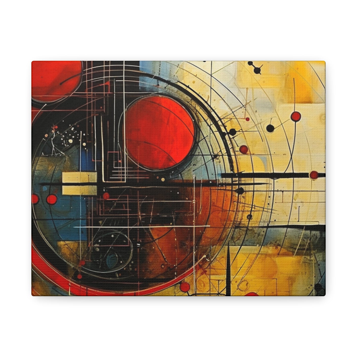 Red Compass Canvas Art