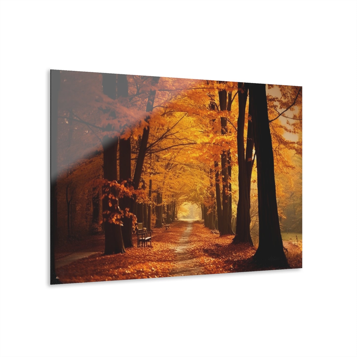 Fall Dream Walk, Landscape, Concept, Acrylic Wall Art