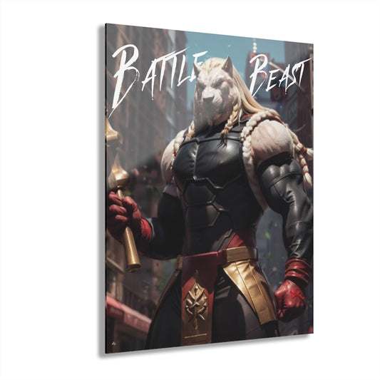 "Battle Beast: Roar of the Conqueror" Invincible, Fan concept Style, Acrylic Wall Art