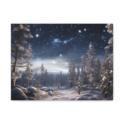 Celestial Snow Canvas Art