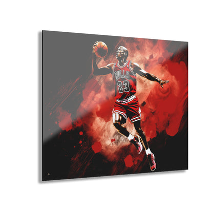 Air Jordan Color Splash, Basketball Fan Concept Style, Acrylic Wall Art