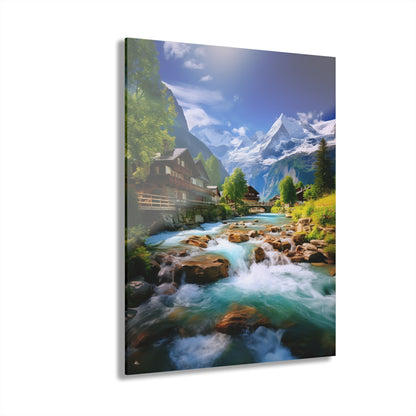 Swiss, Landscape, Concept, Acrylic Wall Art