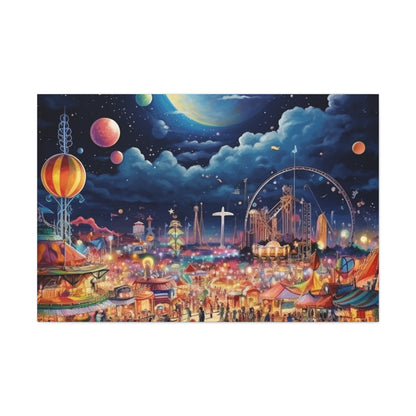 Space Carnival Canvas Art