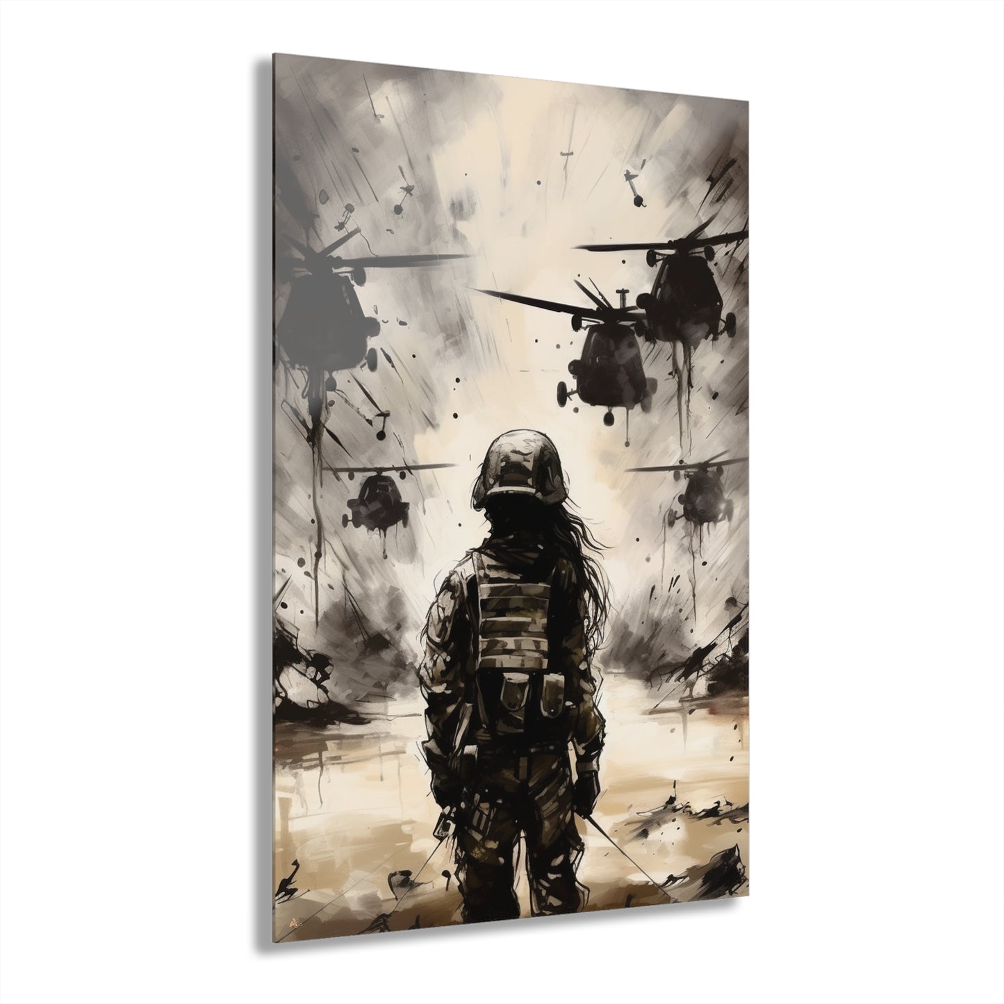 Battle Cry, Landscape, Concept Style, Acrylic Wall Art