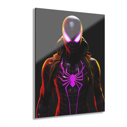 Miles, Spiderman, Marvel Concept Style, Acrylic Wall Art