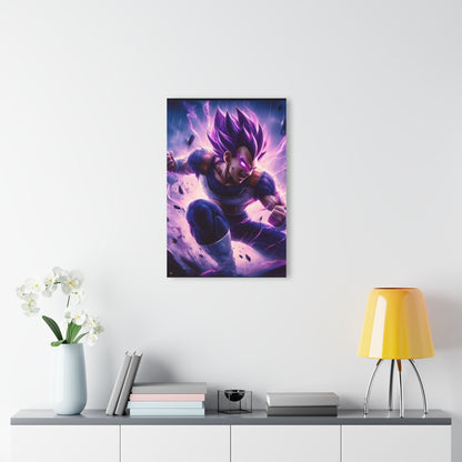 Vegeta god of destruction, dragon ball fan, concept style, acrylic wall art