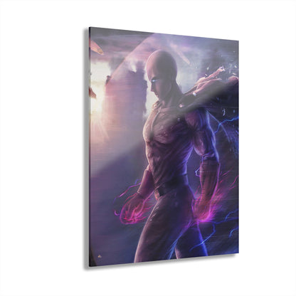 Saitama, One Punch Walk, Fan Concept Style, Acrylic Wall Art