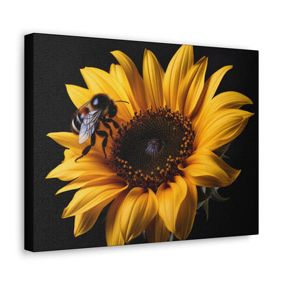 Bumblebee Sunflower Canvas Art