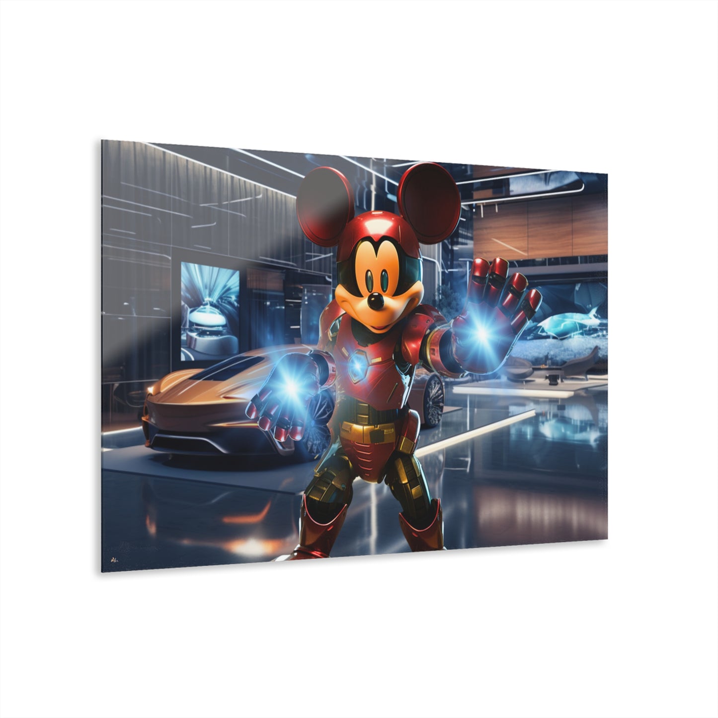 Iron Mouse, Pop Culture Concept Style, Acrylic Wall Art