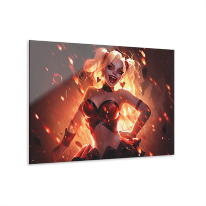 Harley Quinn, DC Color Splash, Concept Style, Acrylic Wall Art