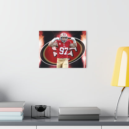 Nick Bosa, 49ers Fan Concept, Acrylic Wall Art