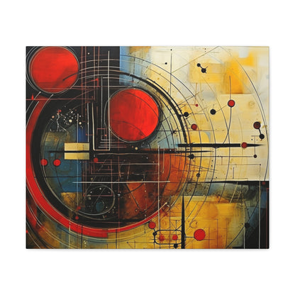 Red Compass Canvas Art