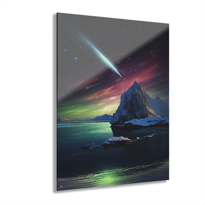 Guiding Light, Space, Landscape Concept Style, Acrylic Wall Art