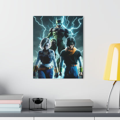 Road to Perfection, Androids 17 & 18 and Imperfect Cell, Fan Concept Style, Acrylic Wall Art