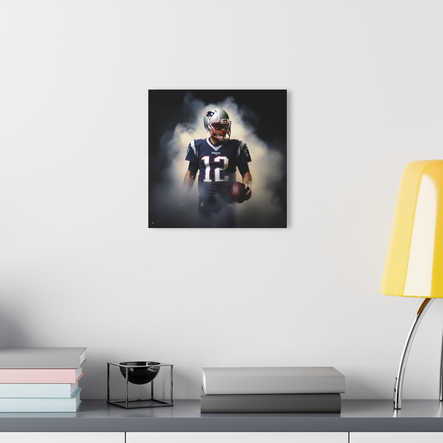 Patriots, Football Fan, TB12 Smoke Concept Style, Acrylic Wall Art