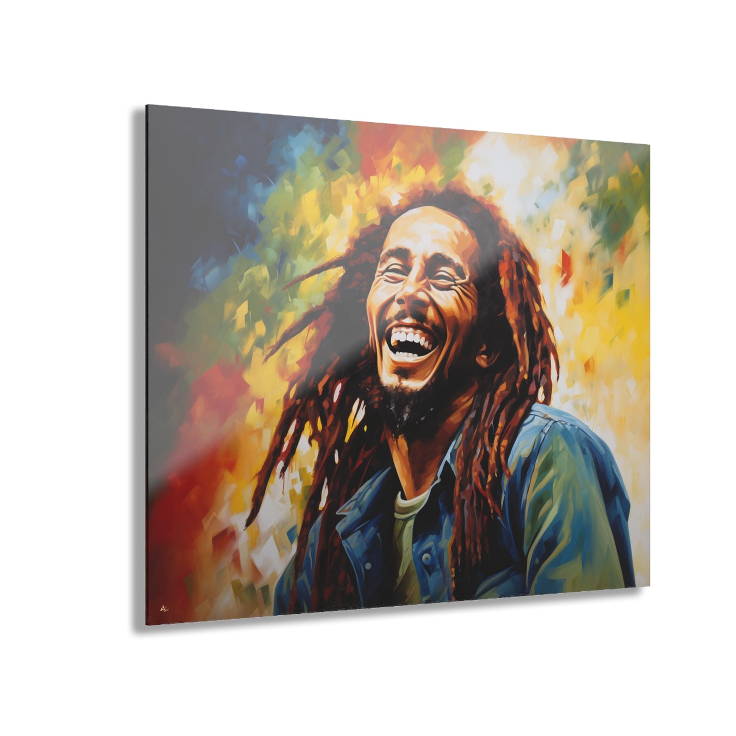 Marley, Pop Culture, Musician, Color Splash, Concept Style, Acrylic Wall Art