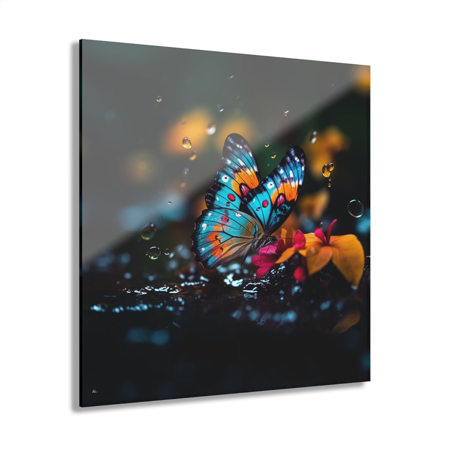 Butterfly Rain, Animal, Concept, Acrylic Wall Art