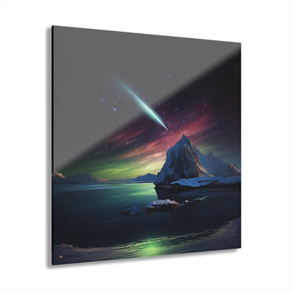 Guiding Light, Space, Landscape Concept Style, Acrylic Wall Art