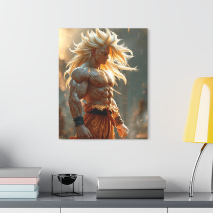 Ultimate Battle, SS3 Goku, Realistic Fan Concept Style, Acrylic Wall Art